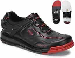 Amazon.com: Dexter Mens Modern Bowling Shoes, Black/Red, 10